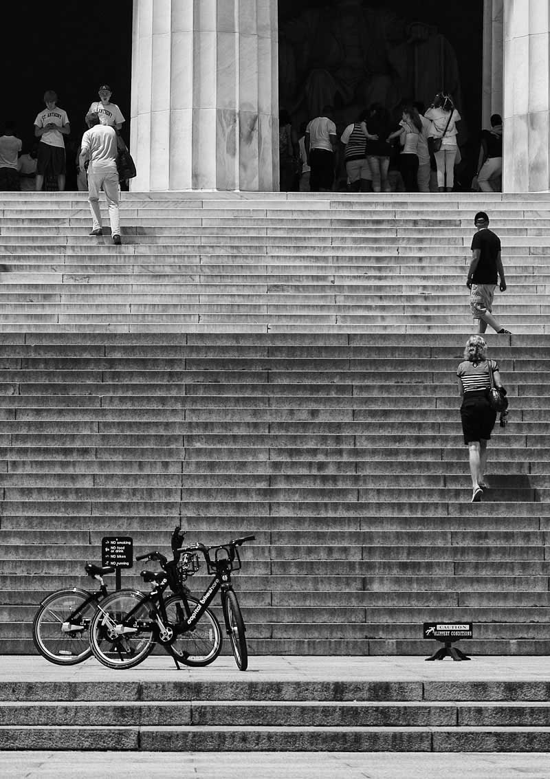 Lincon memorial steps
